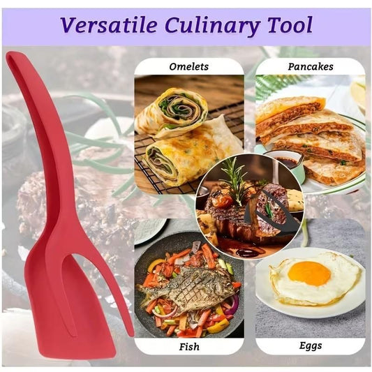 Multifunction 2 In 1 Spatula Tongs for Kitchen